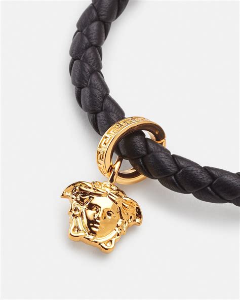 bracelet pour montre versace|versace braided leather charm bracelet.